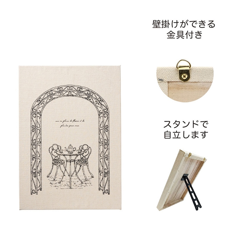 ケー・イー・アイ ハンドメイド用キャンバスボード 花園でお茶会 5213 1個（ご注文単位2個）【直送品】