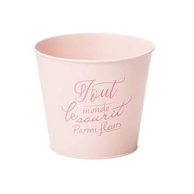 ケー・イー・アイ メッセージブリキポット　ラウンド M　ピンク 5217-B-PK 1個（ご注文単位4個）【直送品】