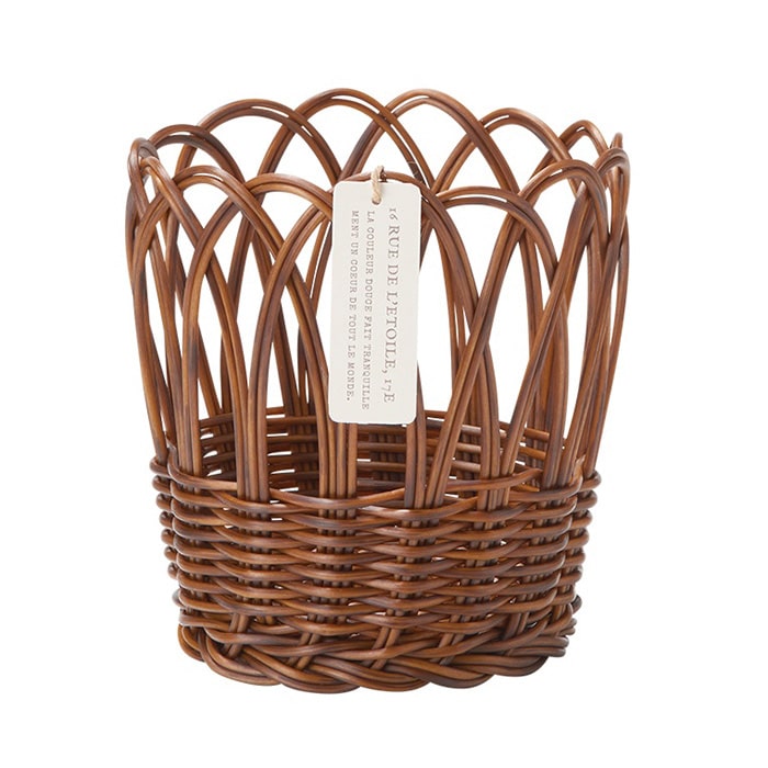 ケー・イー・アイ ウォータープルーフバスケット ラウンド M ブラウン 5219-C-BR 1個(ご注文単位3個)【直送品】