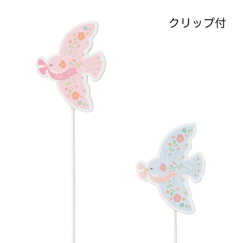 ケー・イー・アイ 木製プレートピック クリップ付き とり 2種×各6本 5294S 1本(ご注文単位12本)【直送品】