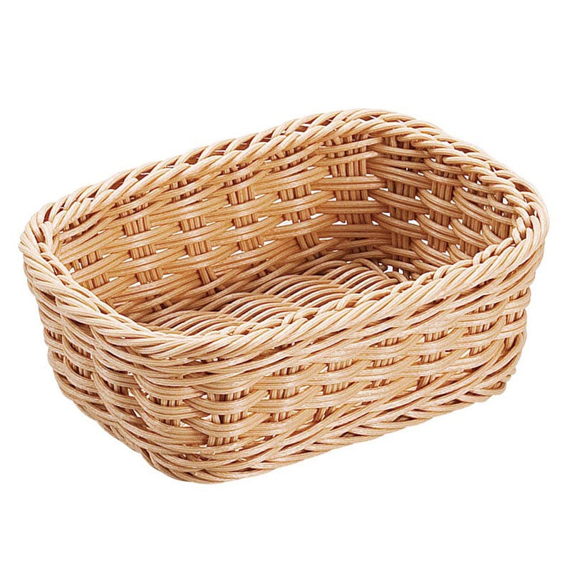 シンドー 抗菌樹脂 角型バスケット DS100 15型 ナチュラル 1個(ご注文単位1個)【直送品】