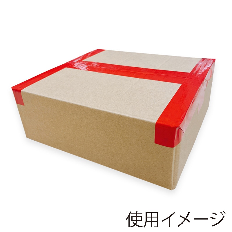 清和産業 梱包用OPPテープ カラー 48mm×100m 赤 1巻(ご注文単位5巻)【直送品】