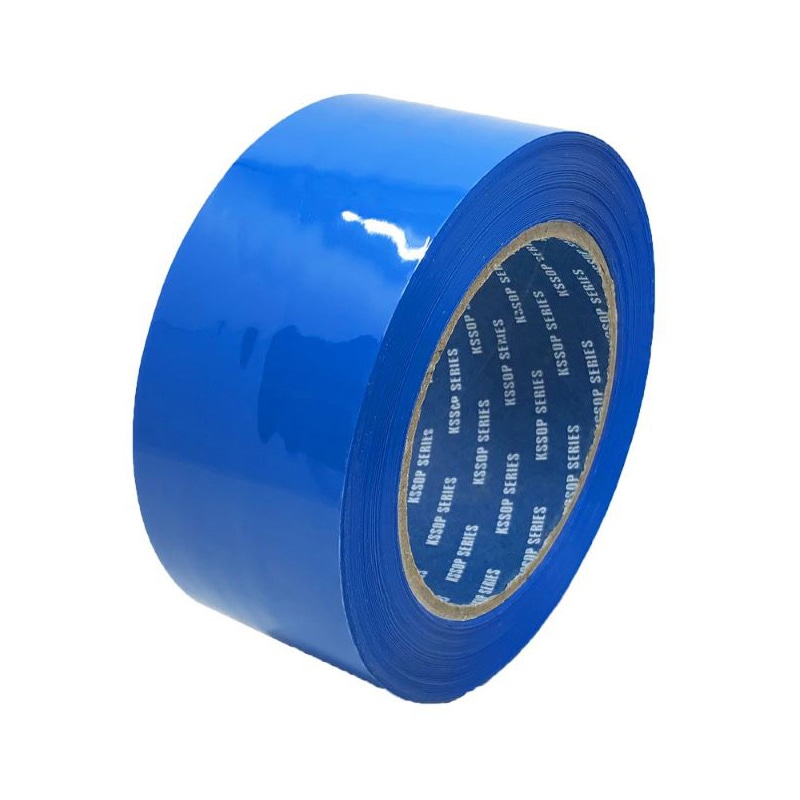 清和産業 梱包用OPPテープ　カラー 48mm×100m 青 1巻（ご注文単位5巻）【直送品】