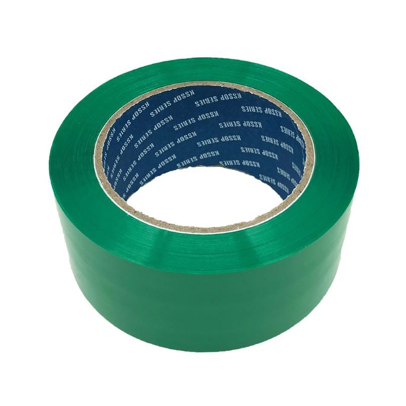 清和産業 梱包用OPPテープ　カラー 48mm×100m 緑 1巻（ご注文単位5巻）【直送品】