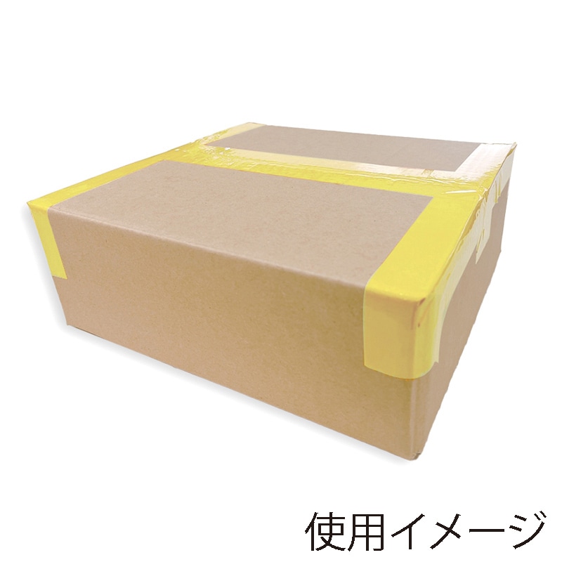 清和産業 梱包用OPPテープ カラー 48mm×100m 黄 1巻(ご注文単位5巻)【直送品】