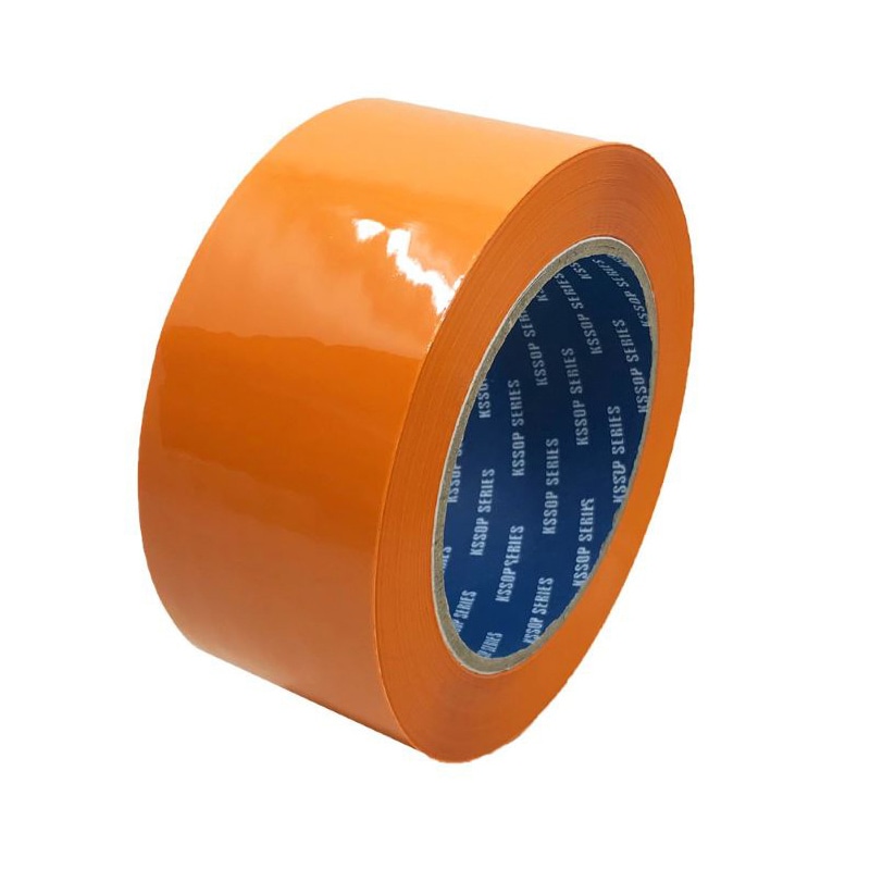 清和産業 梱包用OPPテープ カラー 48mm×100m オレンジ 1巻(ご注文単位5巻)【直送品】