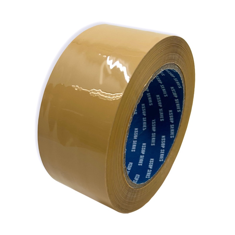 清和産業 梱包用OPPテープ 茶 48mm×100m 5巻パック KSSOP-48100BN65 1パック(ご注文単位50パック)【直送品】