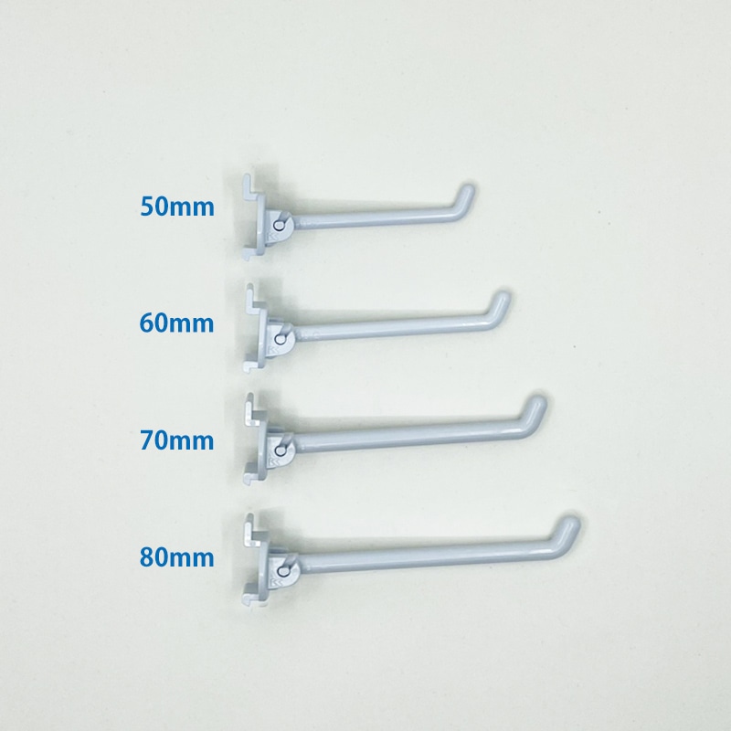 清和産業 マルチディスプレイボード用 ディスプレイフック 折りたたみ式 60mm 2DHO-60 200本/袋(ご注文単位1袋)【直送品】