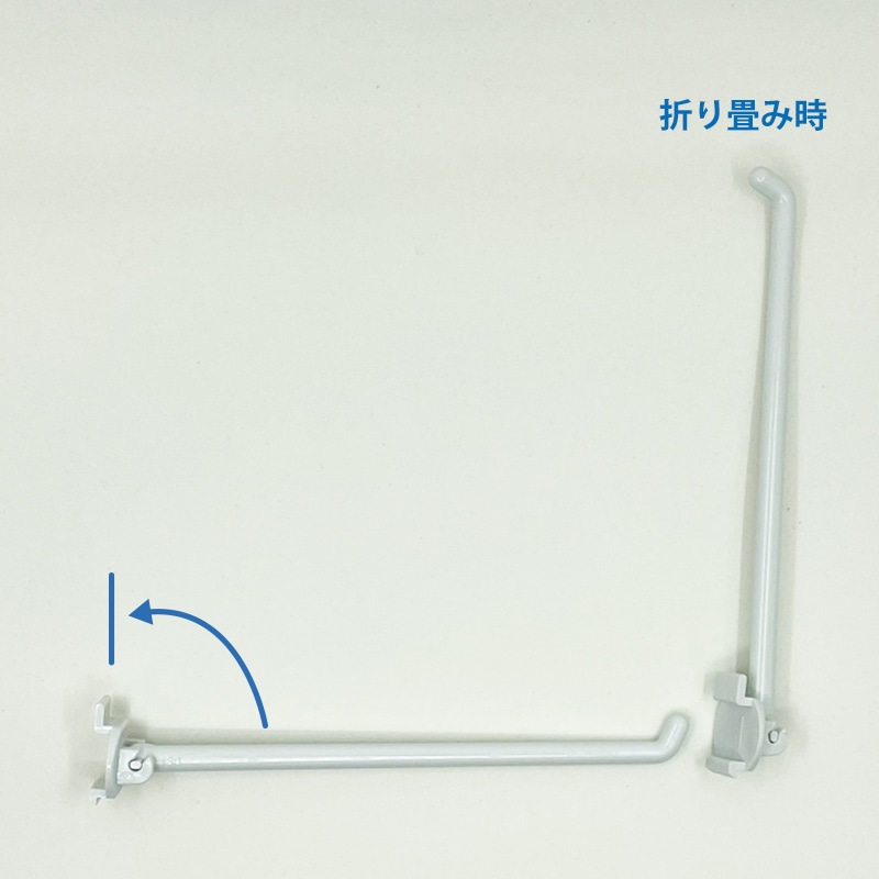 清和産業 マルチディスプレイボード用　ディスプレイフック 折りたたみ式　130mm 2DHO-130 200本/袋（ご注文単位1袋）【直送品】