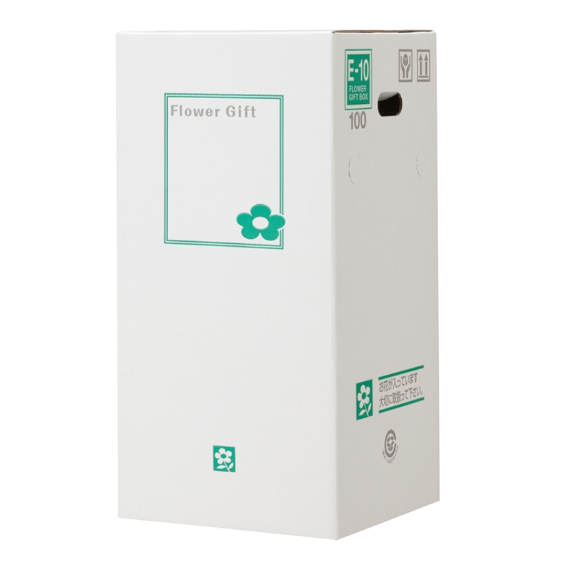 新光 フラワーギフトボックス E-10（100） カットテープ付き・パッド付 1枚（ご注文単位40枚）【直送品】