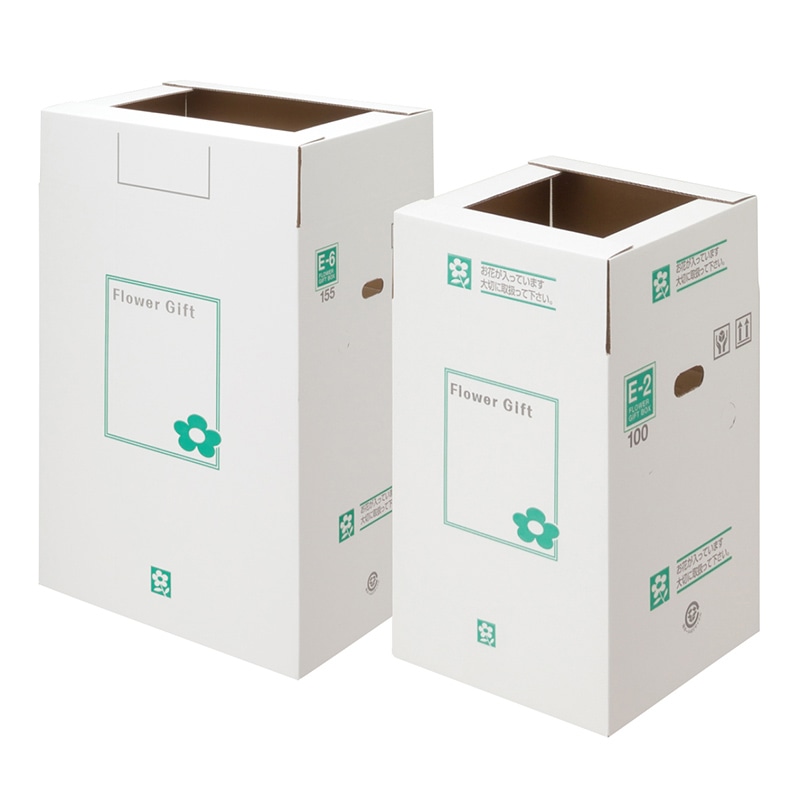 新光 フラワーギフトボックス E-10（100） カットテープ付き・パッド付 1枚（ご注文単位40枚）【直送品】