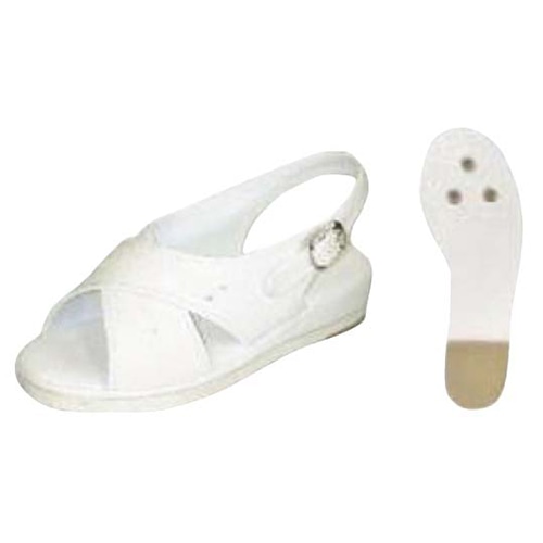 オフィスサンダル TZL-12 ホワイト L 1個(ご注文単位1個)【直送品】