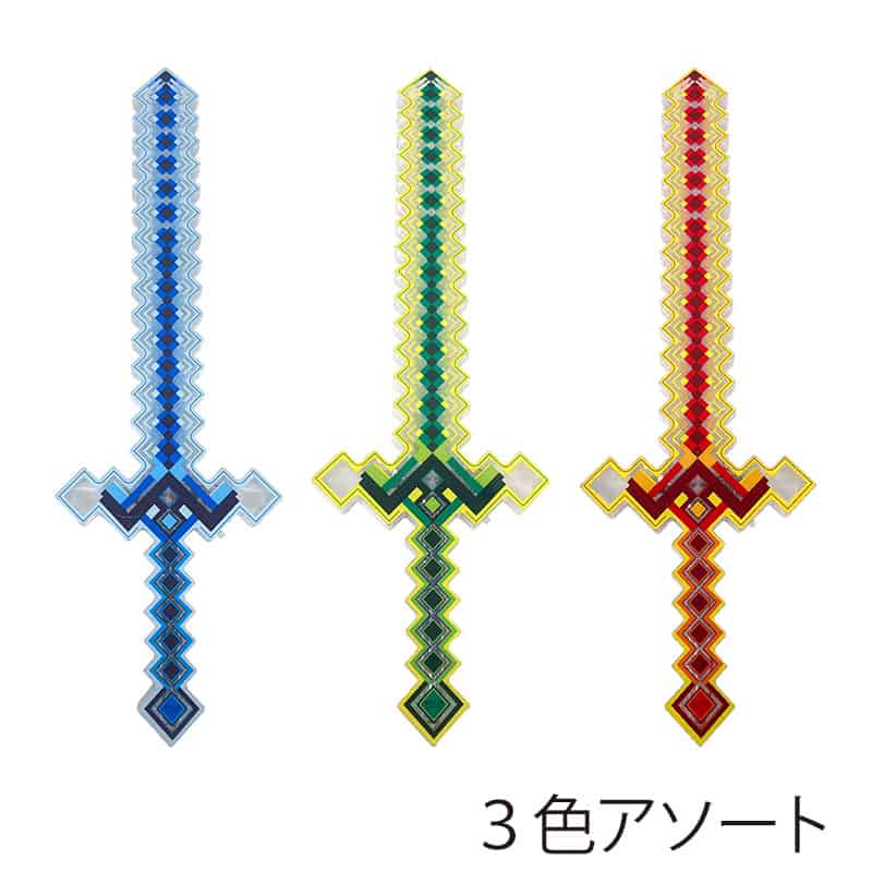 ファースト・アロー 光&音 クリスタルロングソード 3色アソート 203-281 1個（ご注文単位12個）【直送品】
