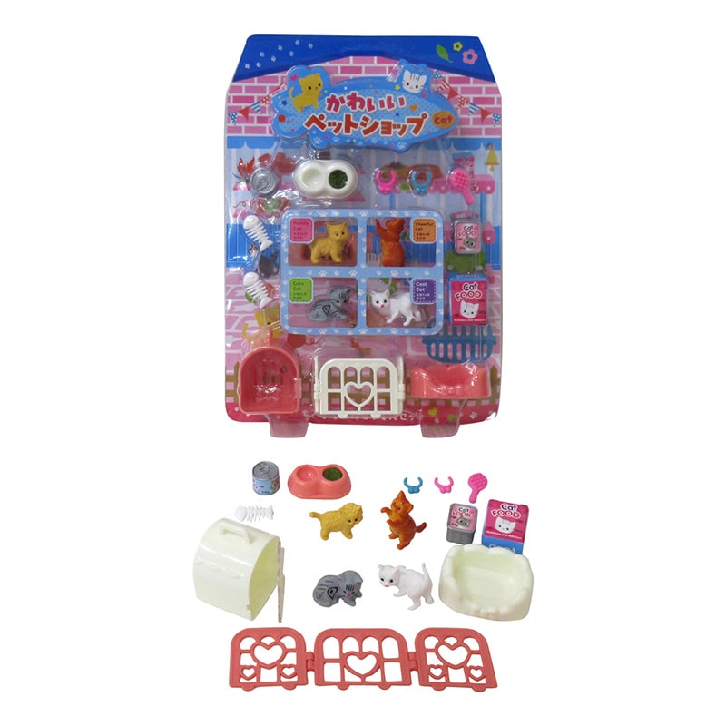 ファースト・アロー かわいいペットショップ キャット 2色アソート 206-265 1個(ご注文単位12個)【直送品】