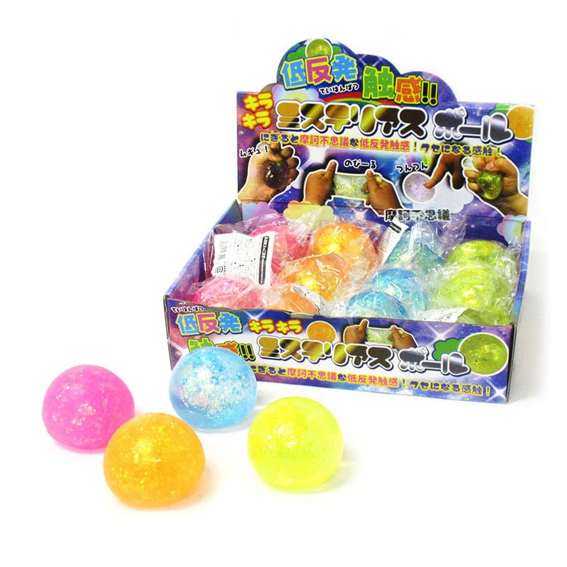 ファースト・アロー 低反発触感!キラキラミステリアスボール 4色アソート 206-310 1個(ご注文単位12個)【直送品】