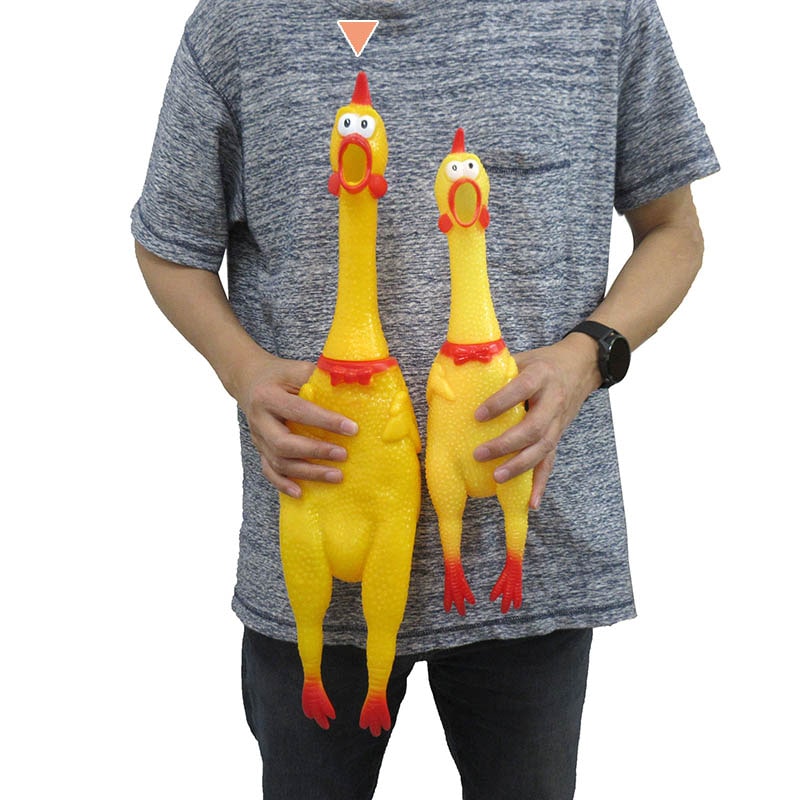 ファースト・アロー 叫ぶ!びっくりチキン　イエロー 58cm 206-353　1個（ご注文単位6個）【直送品】