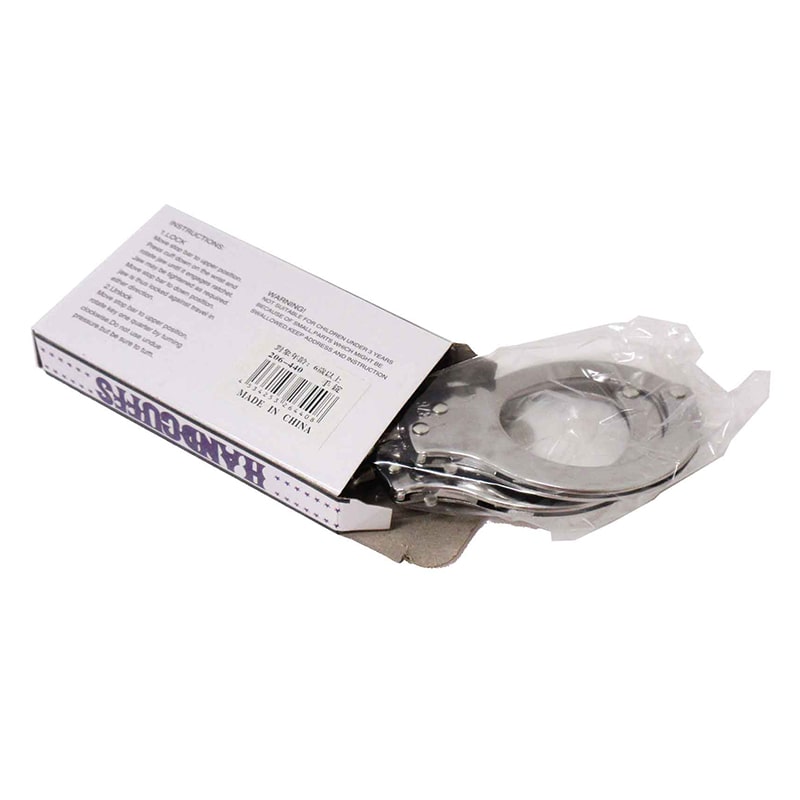 ファースト・アロー 手錠 鍵付き シルバー 206-440 1個(ご注文単位24個)【直送品】