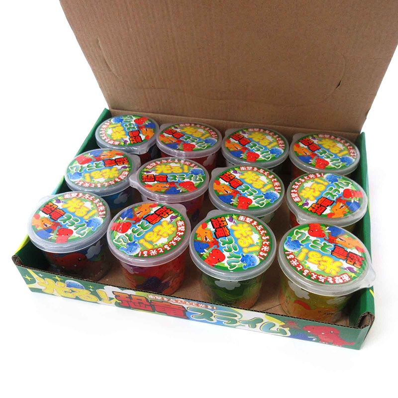 ファースト・アロー 光る恐竜スライム 4色アソート 206-576 1個(ご注文単位12個)【直送品】