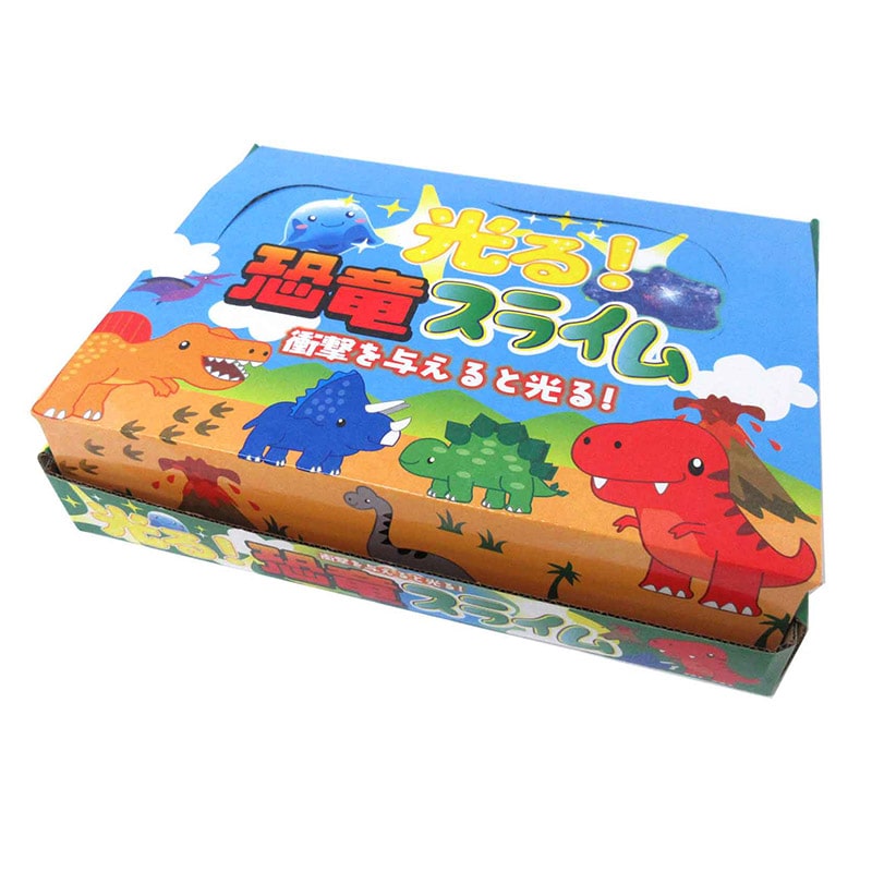 ファースト・アロー 光る恐竜スライム 4色アソート 206-576 1個(ご注文単位12個)【直送品】