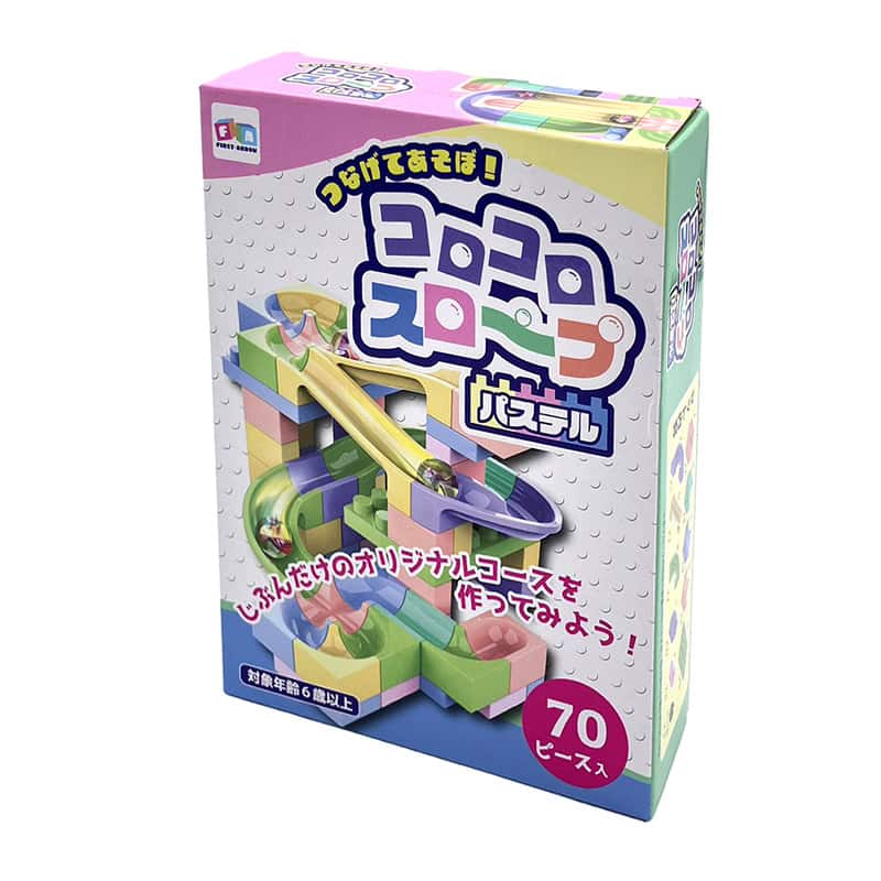 ファースト・アロー つなげてあそぼ コロコロスロープ パステル 209-201 1個（ご注文単位30個）【直送品】