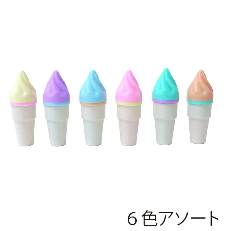 ファースト・アロー Miniソフトクリームマーカーペン 6色アソート 301-030 1本（ご注文単位24本）【直送品】