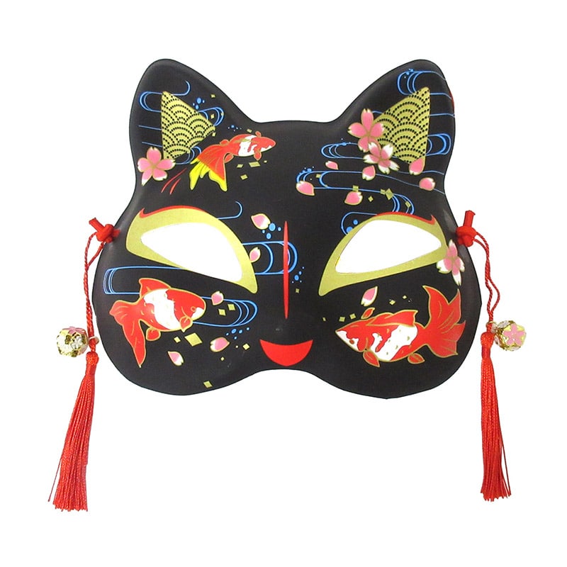 ファースト・アロー ねこのお面　猫面 金魚 303-453　1枚（ご注文単位24枚）【直送品】