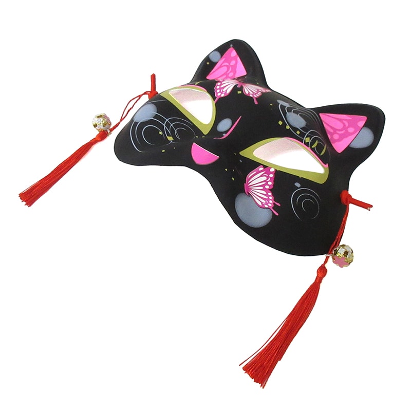 ファースト・アロー ねこのお面　猫面 蝶々 303-454　1枚（ご注文単位24枚）【直送品】