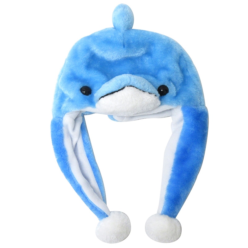 ファースト・アロー アニマル帽子 イルカ ブルー 408-110 1個(ご注文単位12個)【直送品】