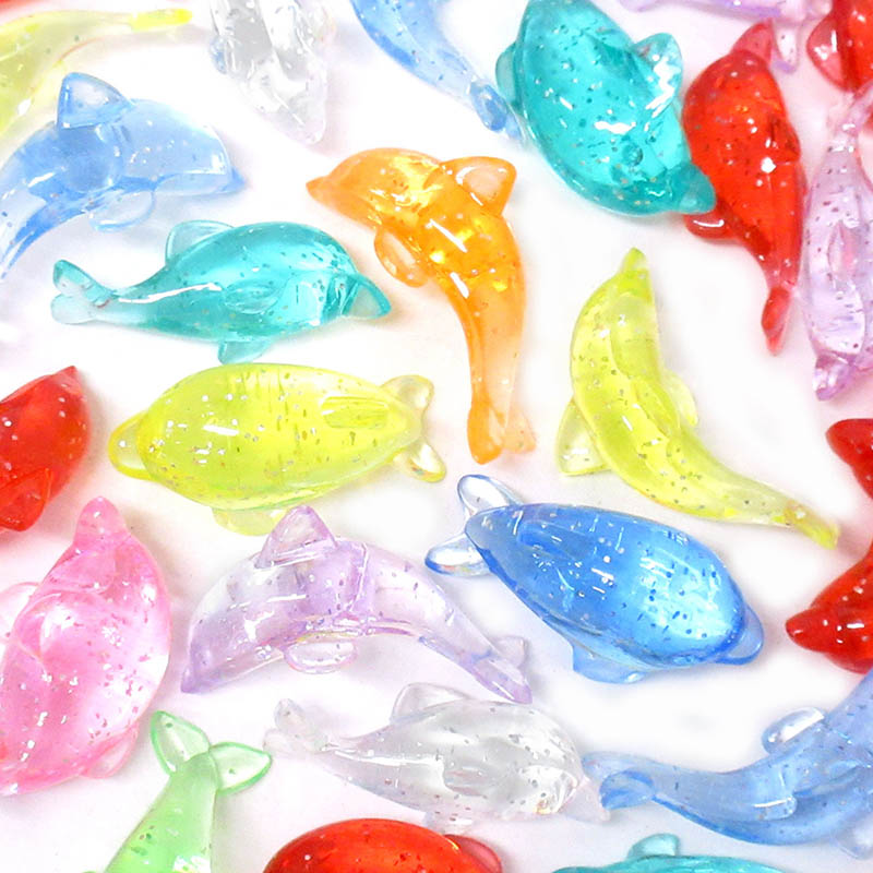 ファースト・アロー クラッシュアイス　イルカ ラメ　10カラー　1kg　355個 506-402　1袋（ご注文単位1袋）【直送品】