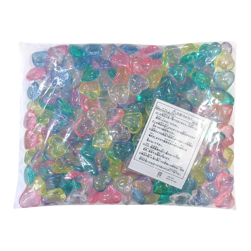 ファースト・アロー クラッシュアイス ハートラメ パステル6カラー 1kg 220個 506-495 1袋(ご注文単位1袋)【直送品】