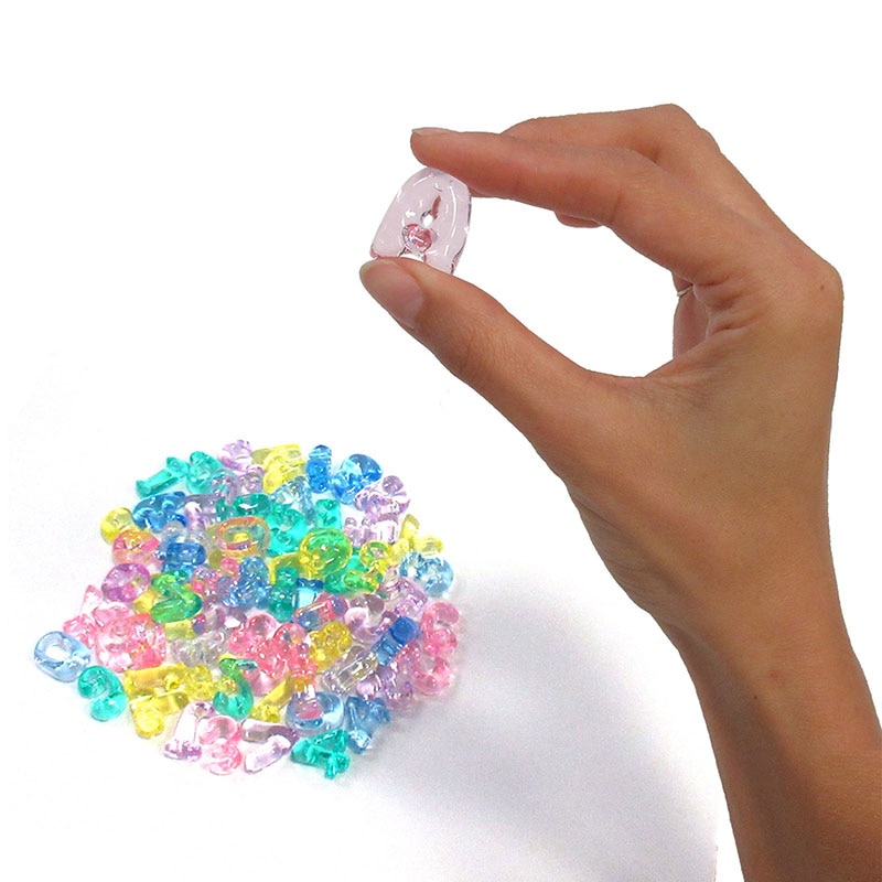 ファースト・アロー クラッシュアイス 数字&アルファベット パステル6カラー 1kg 400個 506-560 1袋(ご注文単位1袋)【直送品】