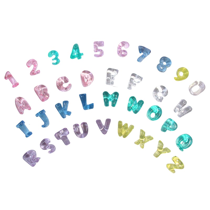 ファースト・アロー クラッシュアイス 数字&アルファベット パステル6カラー 1kg 400個 506-560 1袋(ご注文単位1袋)【直送品】