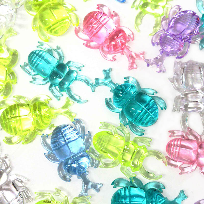 ファースト・アロー クラッシュアイス　カブトムシ&クワガタ パステル6カラー　1kg　320個 506-563　1袋（ご注文単位1袋）【直送品】