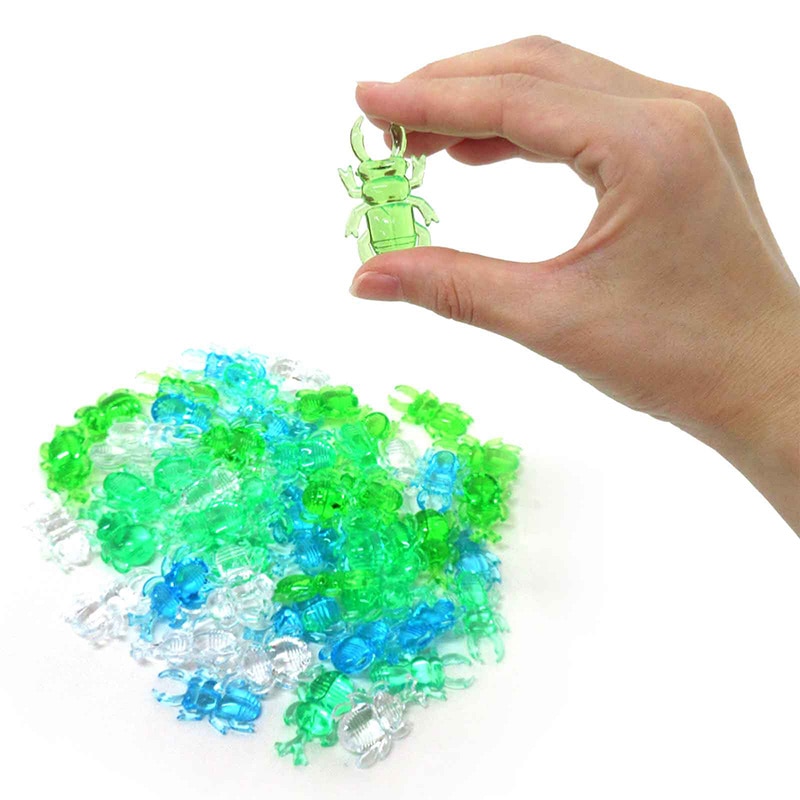 ファースト・アロー クラッシュアイス カブトムシ&クワガタ グリーン系ミックス 1kg 320個 506-564 1袋(ご注文単位1袋)【直送品】