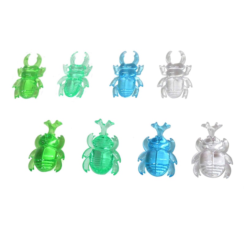 ファースト・アロー クラッシュアイス カブトムシ&クワガタ グリーン系ミックス 1kg 320個 506-564 1袋(ご注文単位1袋)【直送品】