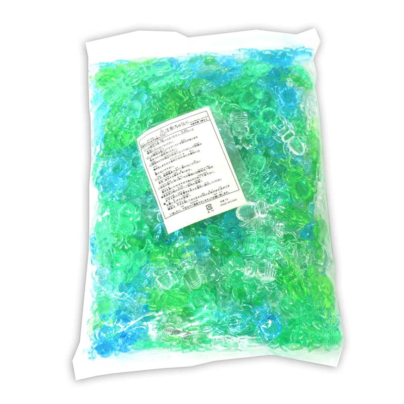 ファースト・アロー クラッシュアイス カブトムシ&クワガタ グリーン系ミックス 1kg 320個 506-564 1袋(ご注文単位1袋)【直送品】