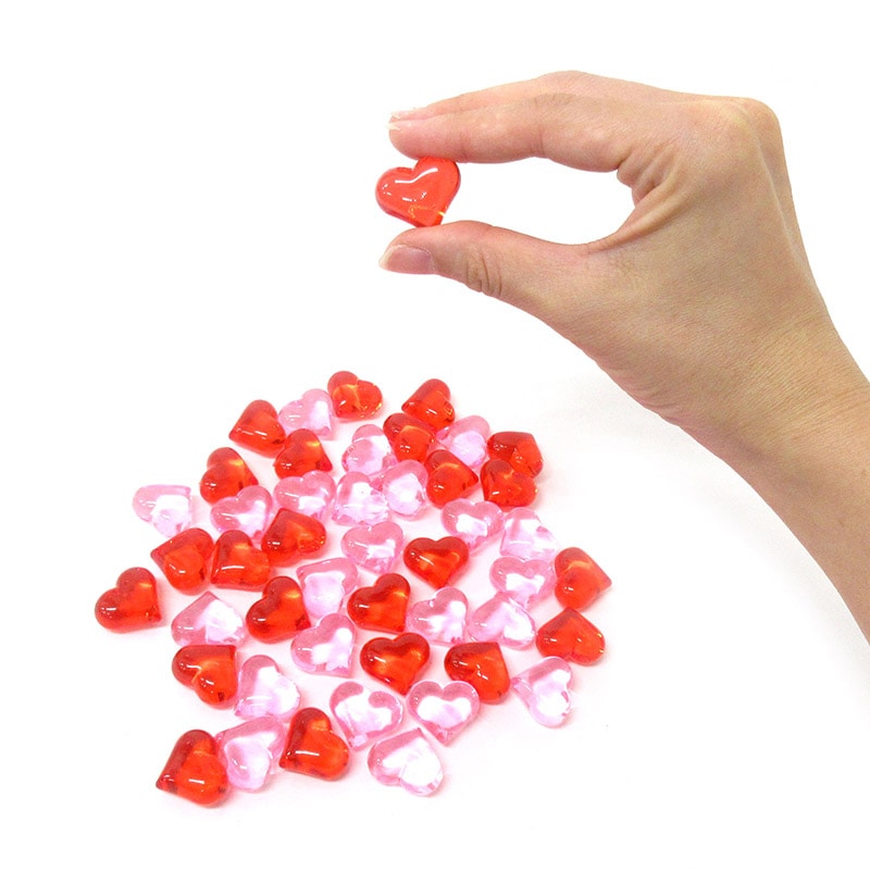 ファースト・アロー クラッシュアイス リトルハート レッド&ピンク 1kg 310個 506-951 1袋(ご注文単位1袋)【直送品】