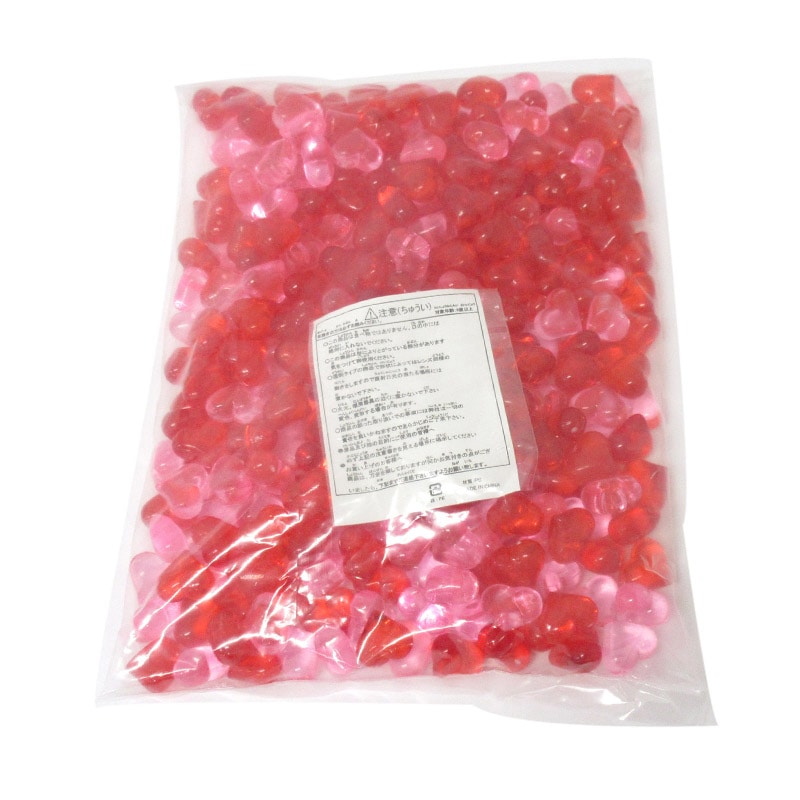 ファースト・アロー クラッシュアイス リトルハート レッド&ピンク 1kg 310個 506-951 1袋(ご注文単位1袋)【直送品】