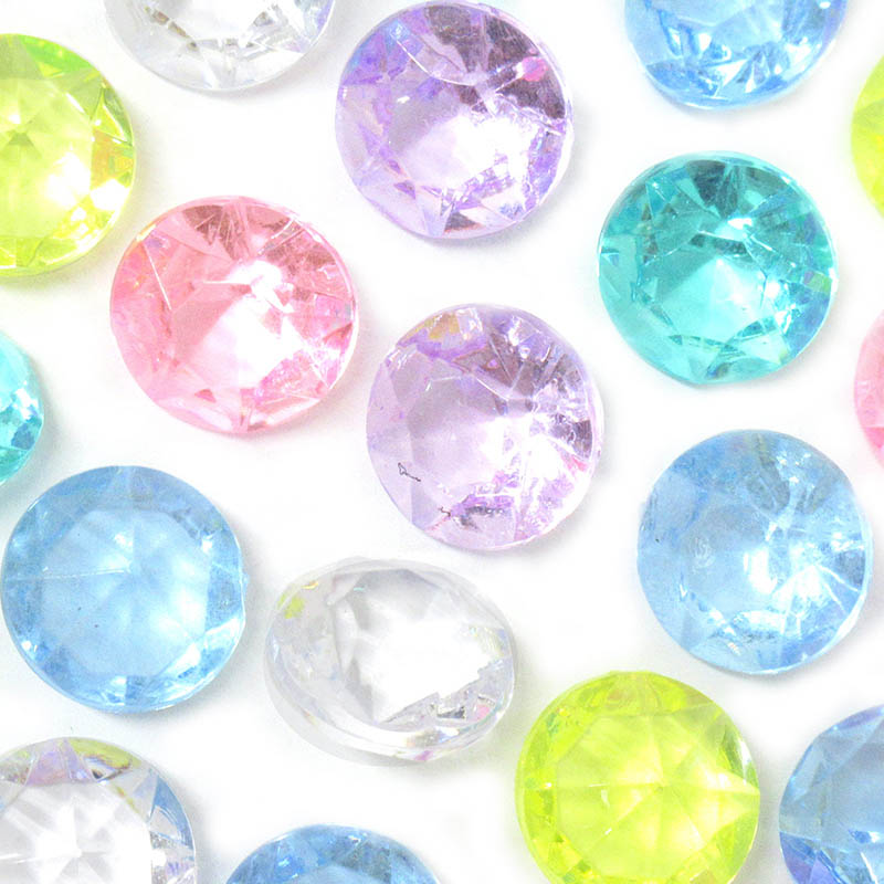 ファースト・アロー クラッシュアイス　ブリリアントカット パステル6カラー　1kg　310個 506-960　1袋（ご注文単位1袋）【直送品】