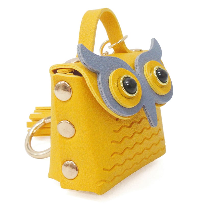 ファースト・アロー フクロウポーチ キーホルダー 6色アソート 603-045 1個（ご注文単位12個）【直送品】