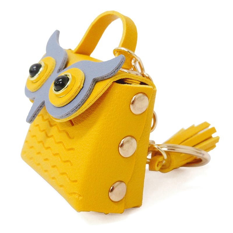 ファースト・アロー フクロウポーチ キーホルダー 6色アソート 603-045 1個（ご注文単位12個）【直送品】