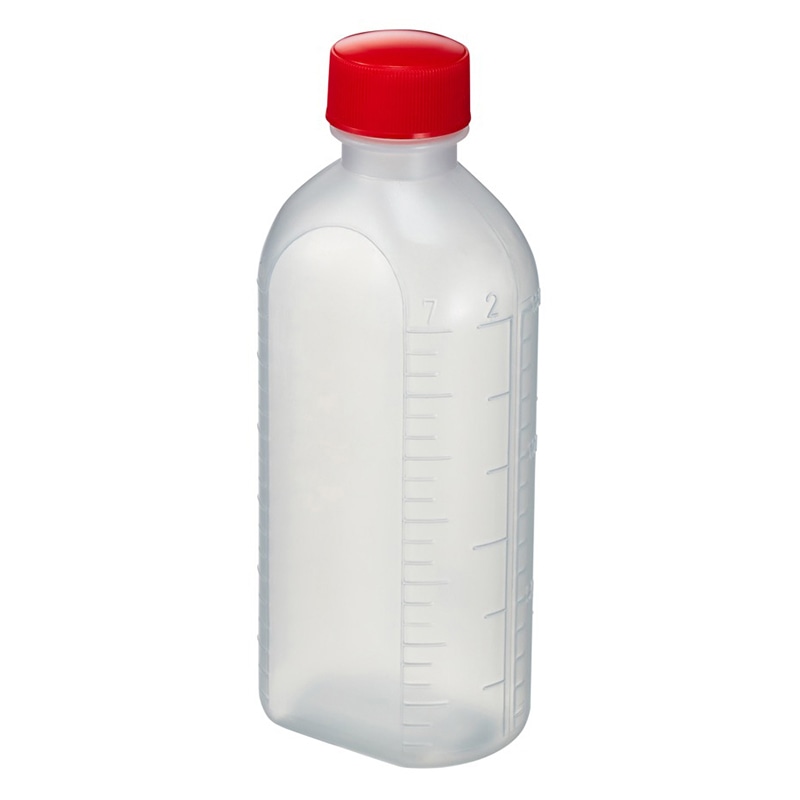 投薬瓶PPB　滅菌済　少数包装　150cc 5本入　キャップ：赤  1個（ご注文単位1個）【直送品】