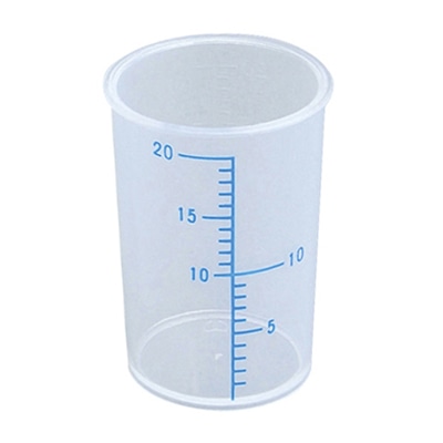 薬杯2号青目盛 未滅菌 20cc 31×46mm 100個入 1個(ご注文単位1個)【直送品】