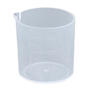 薬杯3号　口付　PP　未滅菌 30cc　39×40mm　100個入  1個（ご注文単位1個）【直送品】