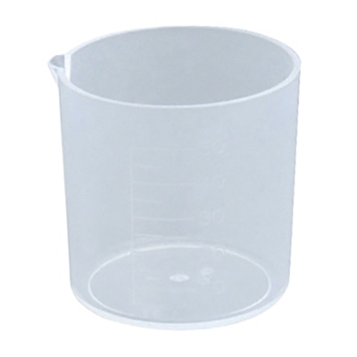 薬杯5号　口付　PP　未滅菌 50cc　46×47mm　100個入  1個（ご注文単位1個）【直送品】