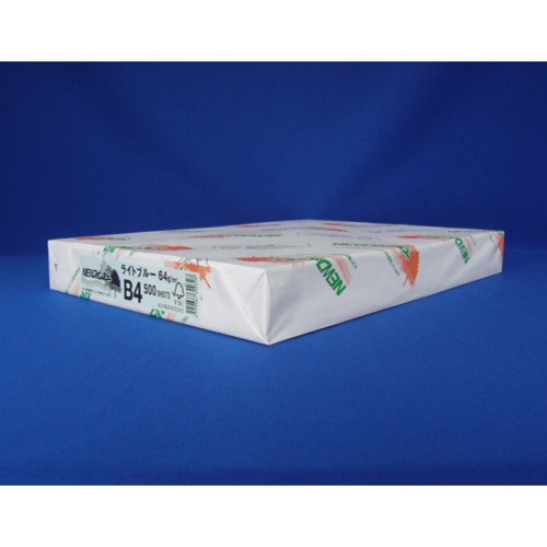 コピー用紙 NEWファインカラー(国産) B4ライトブルー 500枚/冊