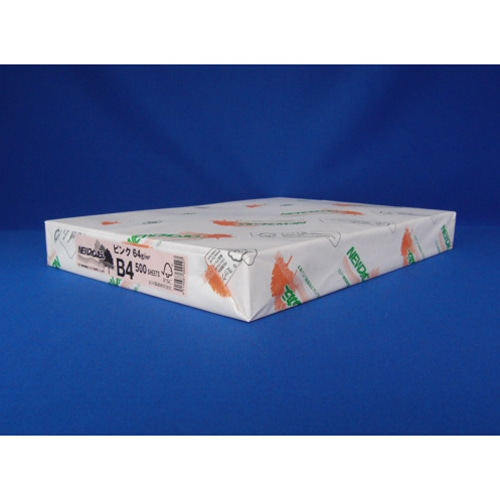 コピー用紙 NEWファインカラー(国産) B4 ピンク 500枚/冊