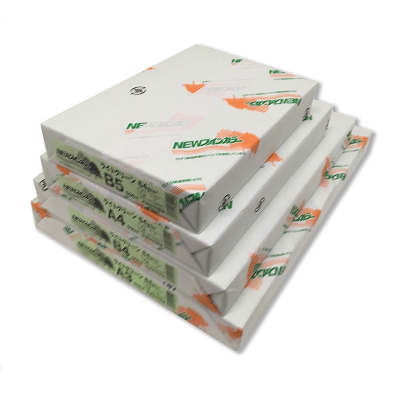 コピー用紙 NEWファインカラー(国産) A3ライトグリーン 500枚/冊