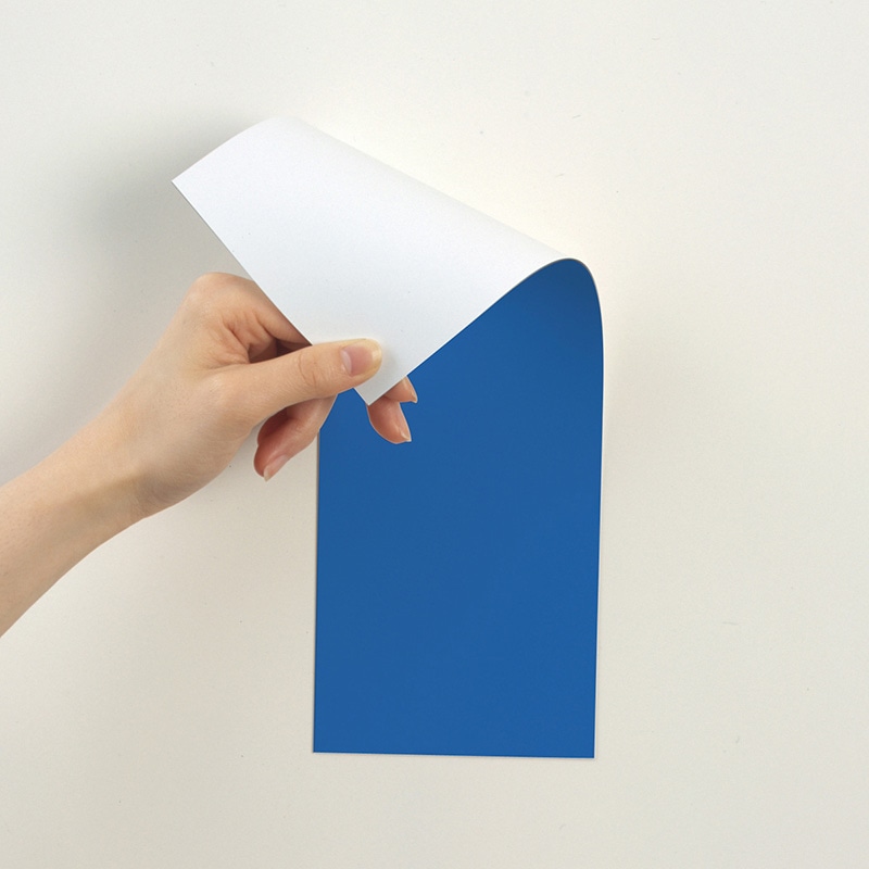 マグエックス マグネット両面カラーシート 青/白 MSR-10BW 1枚(ご注文単位10個)【直送品】