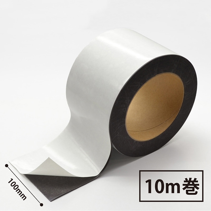 マグエックス マグネットロール　粘着付 100×10m MSWFGR-08-100-10T 1巻（ご注文単位1巻）【直送品】